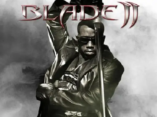 S2601 WESLEY SNIPES MOVIE BLADE TRINITY II 2 SWORD W/кожаный рюкзак ремень 37"