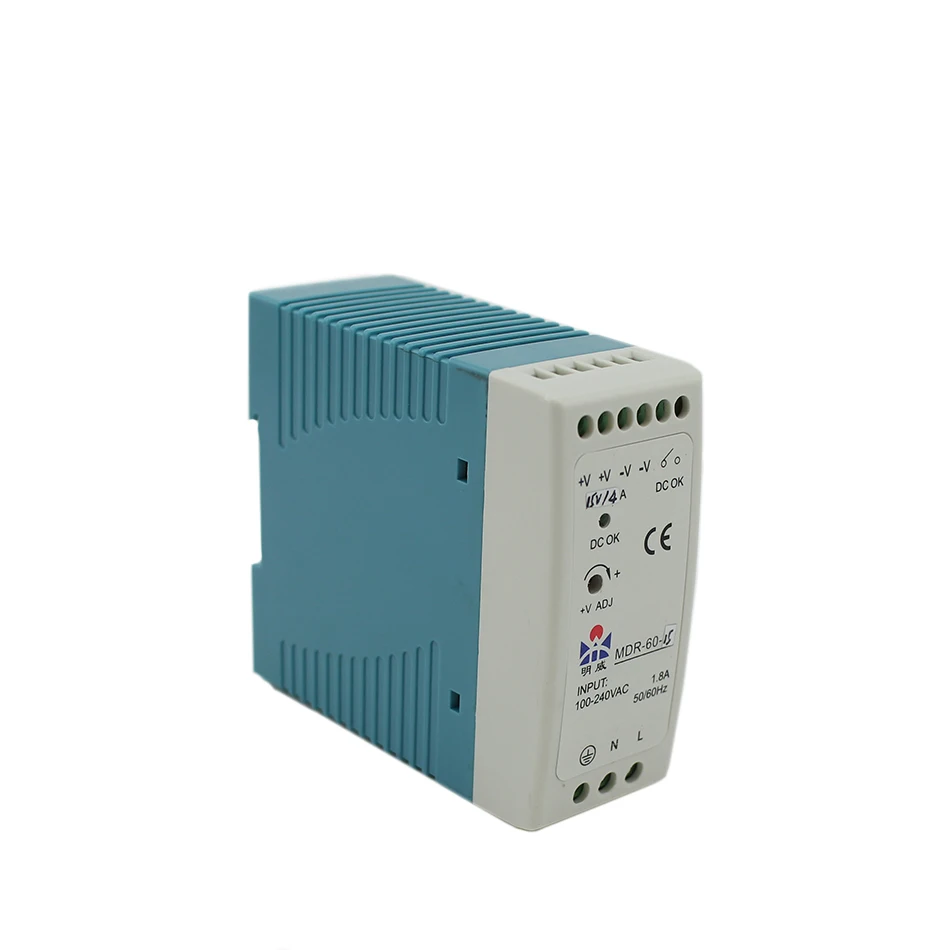 Ac к dc din raiI MDR 60 12 12В 5А Вт полоса Iight Iamp Ied источник питания источника переключения