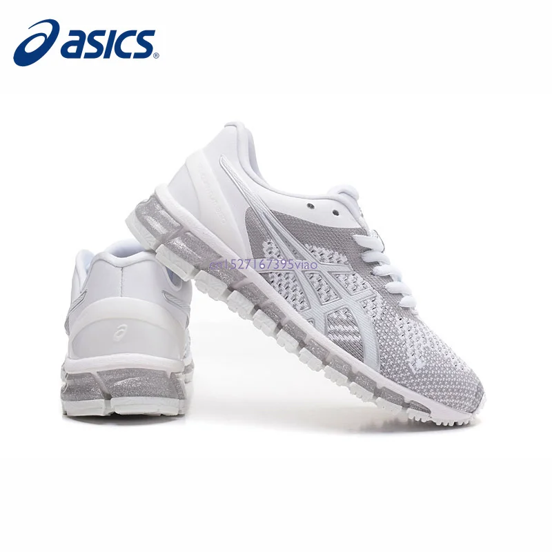 Лидер продаж; оригинальная обувь ASICS GEL-QUANTUM 360; женская обувь для бега; белая спортивная обувь кроссовки на шнуровке; дышащая обувь