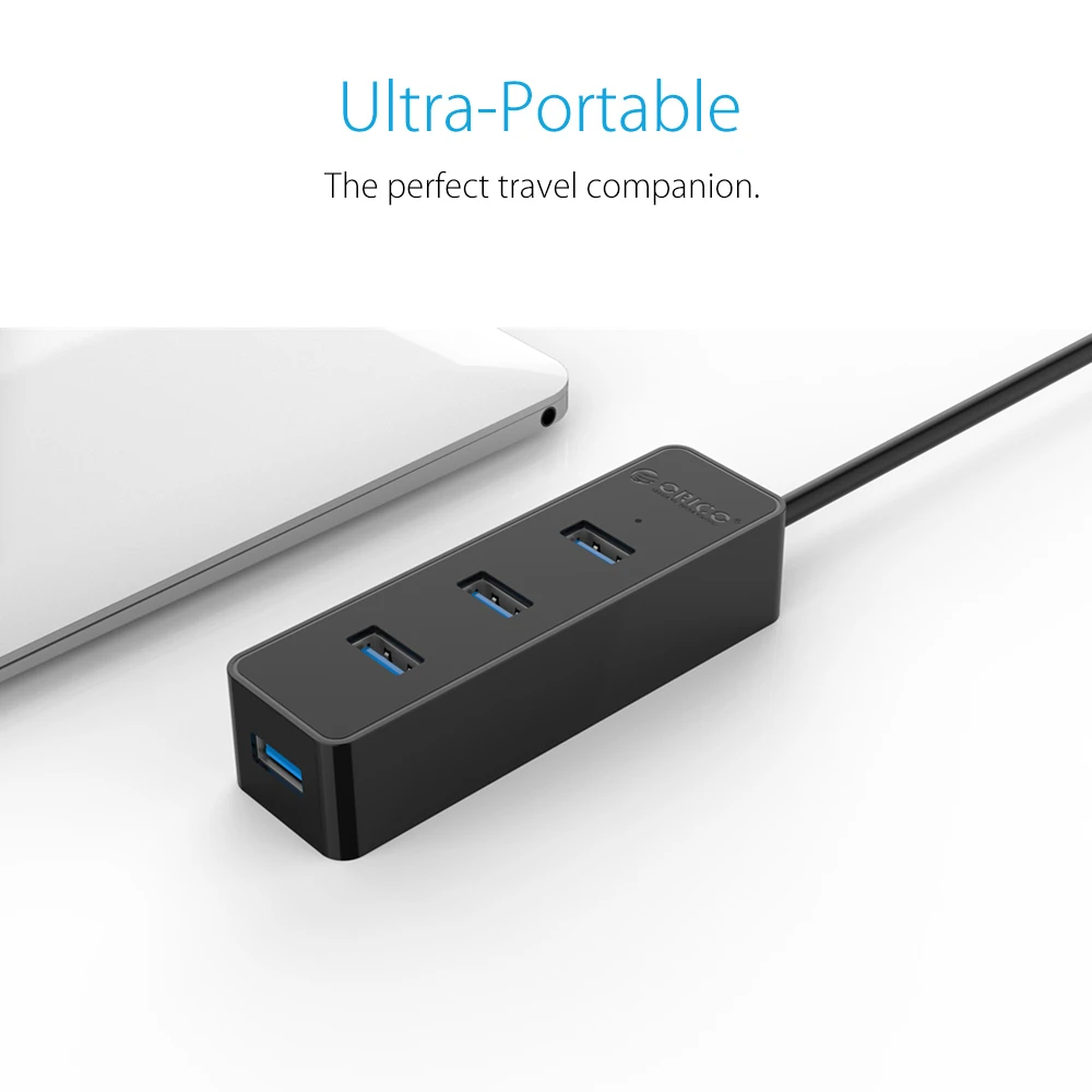 Портативный ультрабук ORICO высокоскоростной концентратор с 4 портами USB 3 0 и
