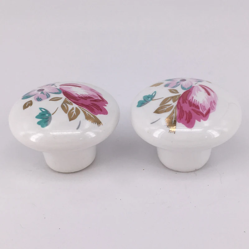 6 шт 38 мм деревенская цветочная керамическая ручка тюльпана/Ручка для выдвижного