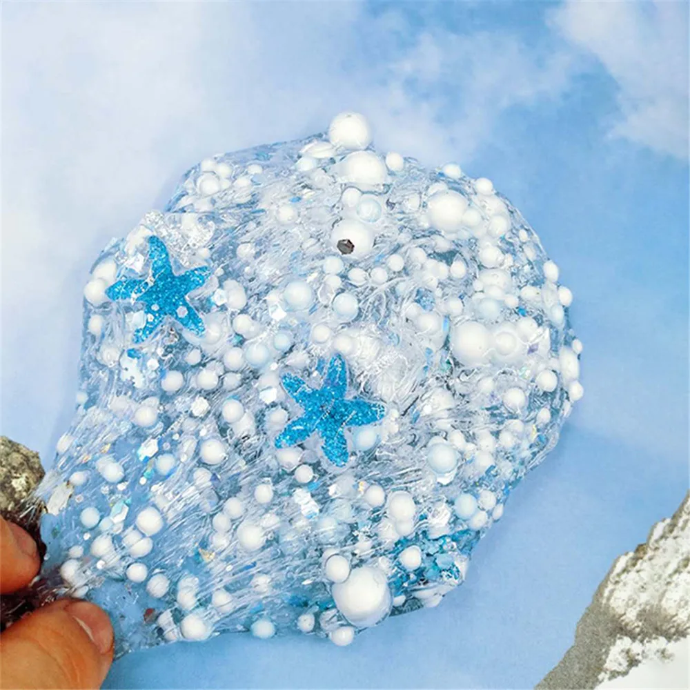 Красивый цвет смешивания облако слизи шпатлевка ароматизированный стресс дети