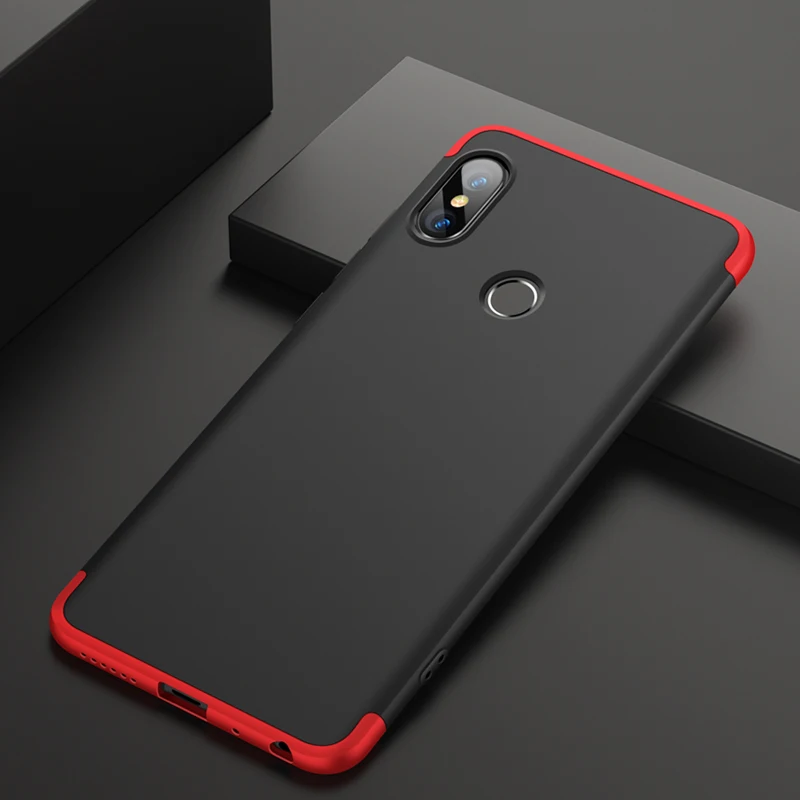 Чехол GKK для Xiaomi Redmi Note 5 Pro с полной защитой 360 противоударный ультратонкий жесткий