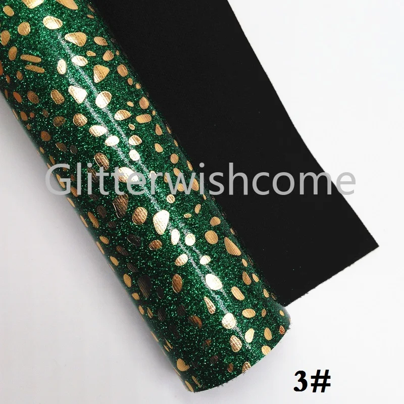 Glitterwishcome 21X29 см A4 размер винил для бантов блестящая леопардовая кожа Fabirc искусственная кожа листы для бантов, GM328A