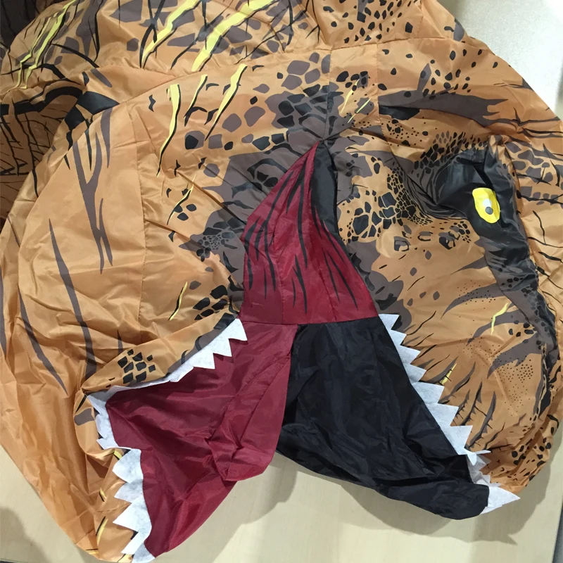 Надувной костюм T Rex для взрослых и детей косплей Хэллоуин всадник динозавр