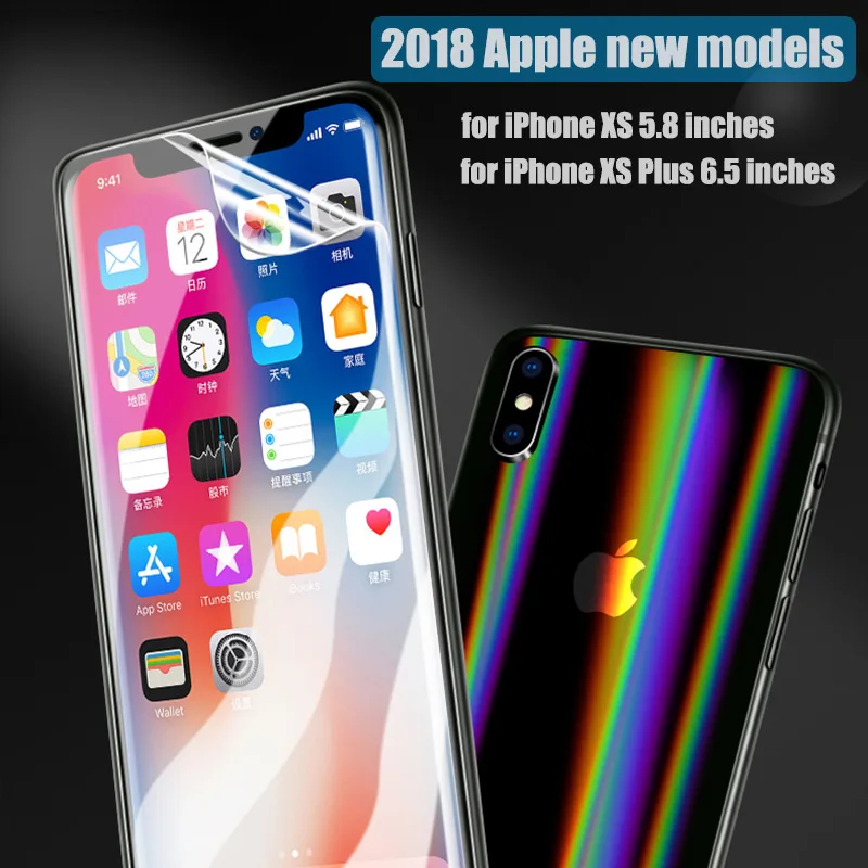BFOLLOW 5D протектор экрана для iPhone X XS/XR/XS Max мягкий полный охват Прозрачная Передняя