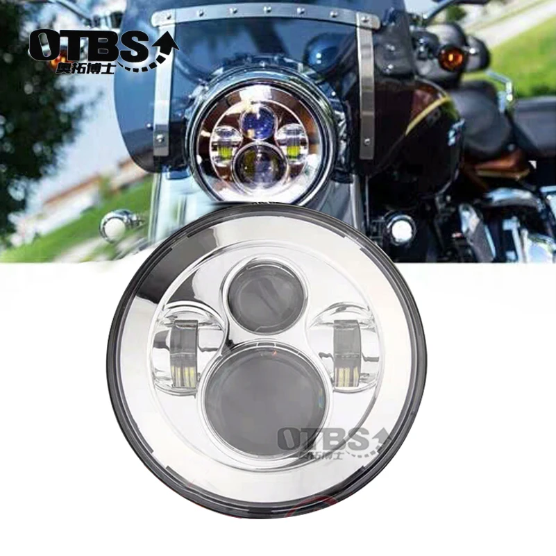 OTBS Круглый 7 &quotМотоцикл черный проектор мотор HID светодиодный светильник лампа