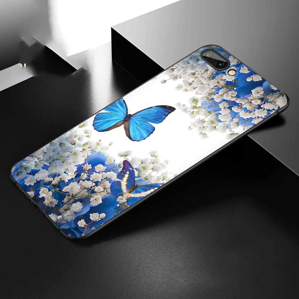 Красивый мягкий силиконовый чехол-бабочка из ТПУ для телефона huawei Y6 Prime Honor 6A 7A 7C 7X8 8X9 10 Lite view 20 9X Pro