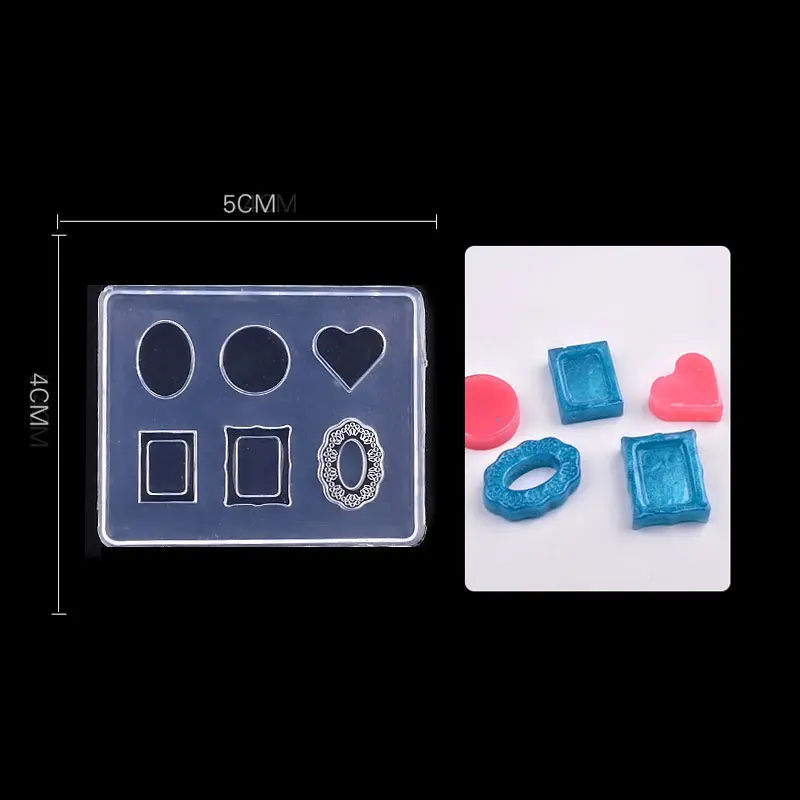 Mold D 1 шт., силиконовая форма в виде цветка маргаритки, 3d листья, сердце, ракушка, портретная смола, форма для дизайна ногтей, для DIY, УФ-Гель-лак, дизайн, инструменты для маникюра - Цвет: Mold D