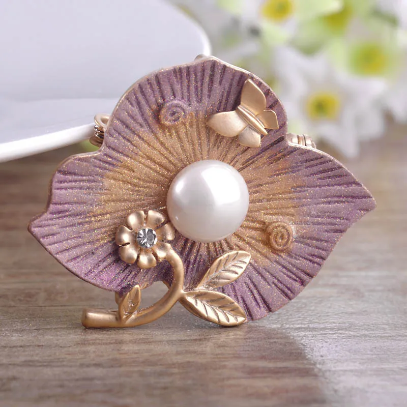 Marry Прекрасные Романтические Броши Корсажи Блестящая Эмаль Имитационные Жемчужные Броши Ювелирные Шипы на Воротнике Платье Шарф Свадебная Бижутерия.