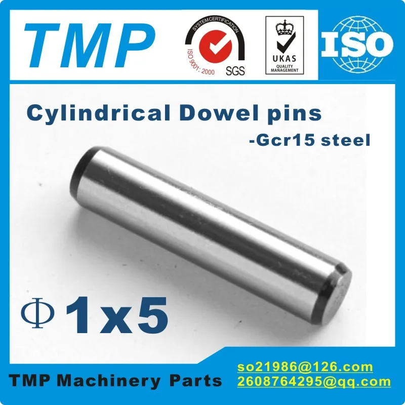 

50 pieces/Lot 1x5mm Locating Pins/Dowel pins/Cylindrical position pins For Mechanical Uses-Material:Steel GCr15 (T16112401)