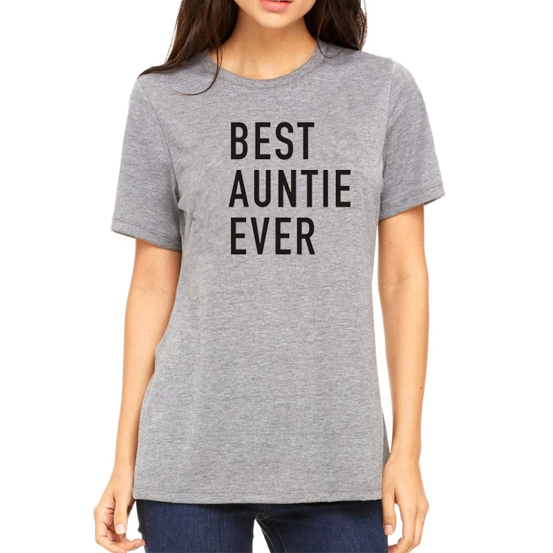 Showtly Auntie Best aotie Ever женская футболка love my Тетя подарок Повседневная хлопковая с