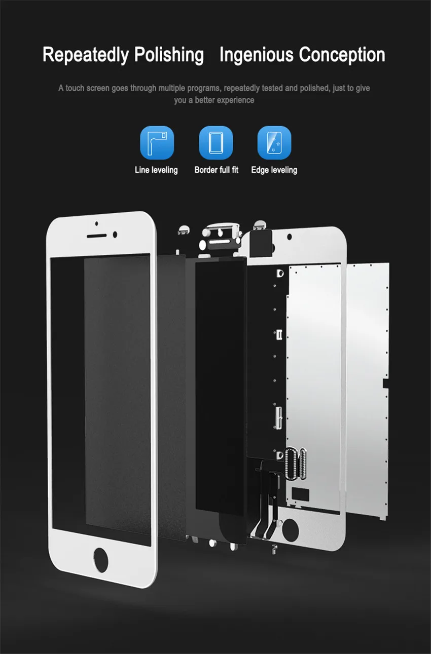 NOHON ЖК-дисплей сенсорный экран в сборе для iPhone 6 6S 7 Plus замена AAA+++ 3D дигитайзер телефон lcd s панель без битых пикселей