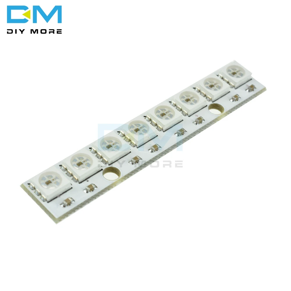 WS2812 WS 2811 5050 RGB СВЕТОДИОДНЫЙ модуль панели лампы 5 в 8 битный Радужный светодиодный