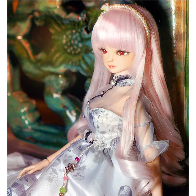 Fortune days 1/4 bjd бледно-розовые волосы в китайском стиле cheongsam 45 см сустав тела |