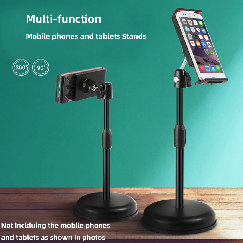 New Tabletop Mounts Stands with Holder for iPad Tablets iPhone Samsung Huawei Xiaomi Mobile Phones Tripod for Video Bloggers