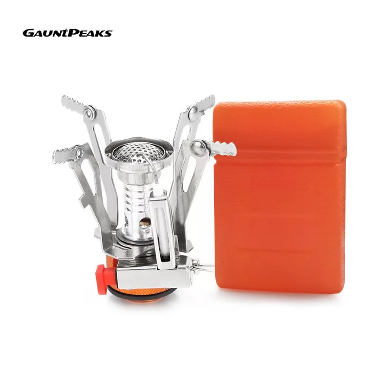Outdoor folding gas stove ultra-light portable mini outdoor butane propane picnic camping equipment backpack | Спорт и развлечения
