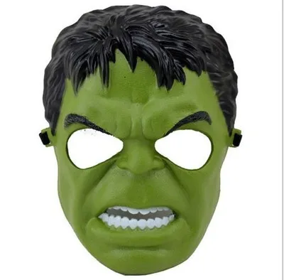 Hulk Супергерой Хэллоуин маска для детей и взрослых Marvel Капитан Америка человек паук Халк Железный человек Бэтмен маска "Звездные войны" - Цвет: Hulk