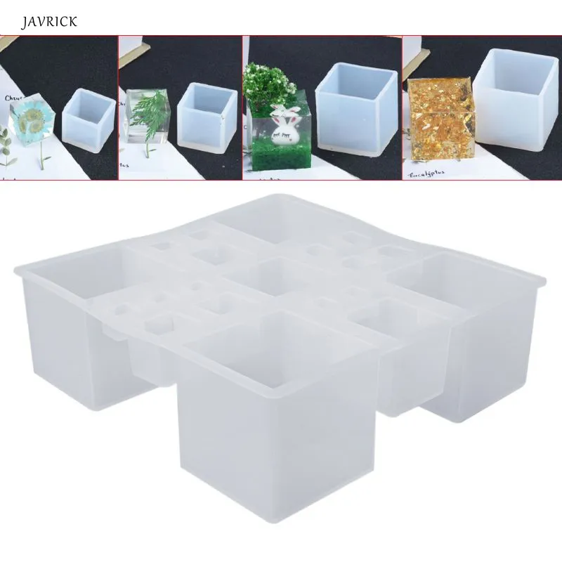 

Silicone Mold Conjoint Cube Mirror Different Sizes Combine DIY Jewelry Making Cake Decoration Crafts Epoxy Resin Tools Handmade