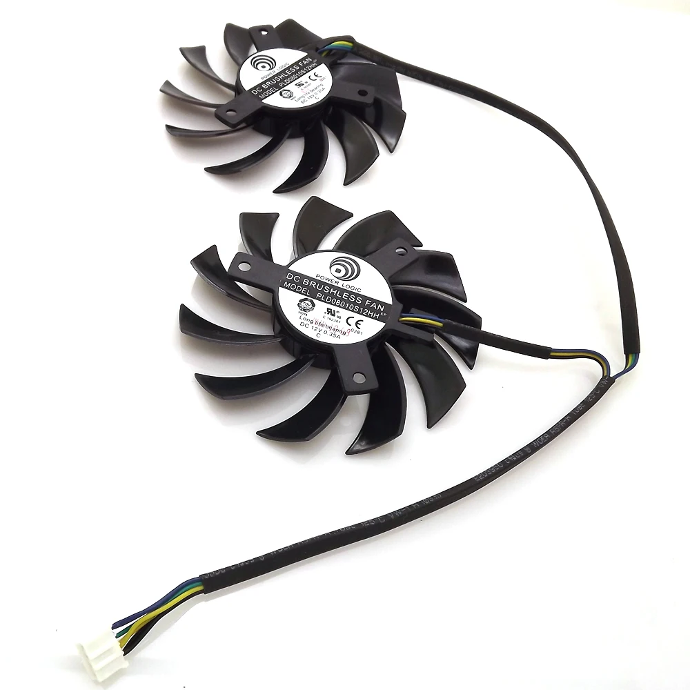 Бесплатная доставка 2 шт./лот PLD08010S12HH DC12V 0.35A 4Pin для MSI N460GTX N560GTX TI N570GTX N580GTX TWIN FROZR II