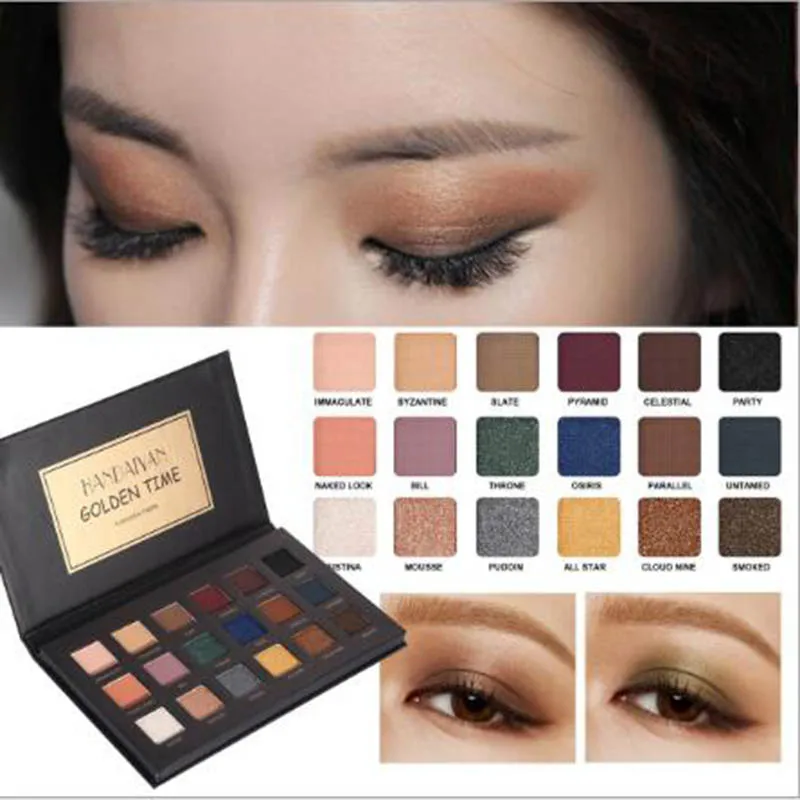 HANDAIYAN 18 Colors Colorful Glitter Eyeshadow Palette Mermaid Eye Shadow Shimmer Pigment Matte Makeup Powder Cosmetic |