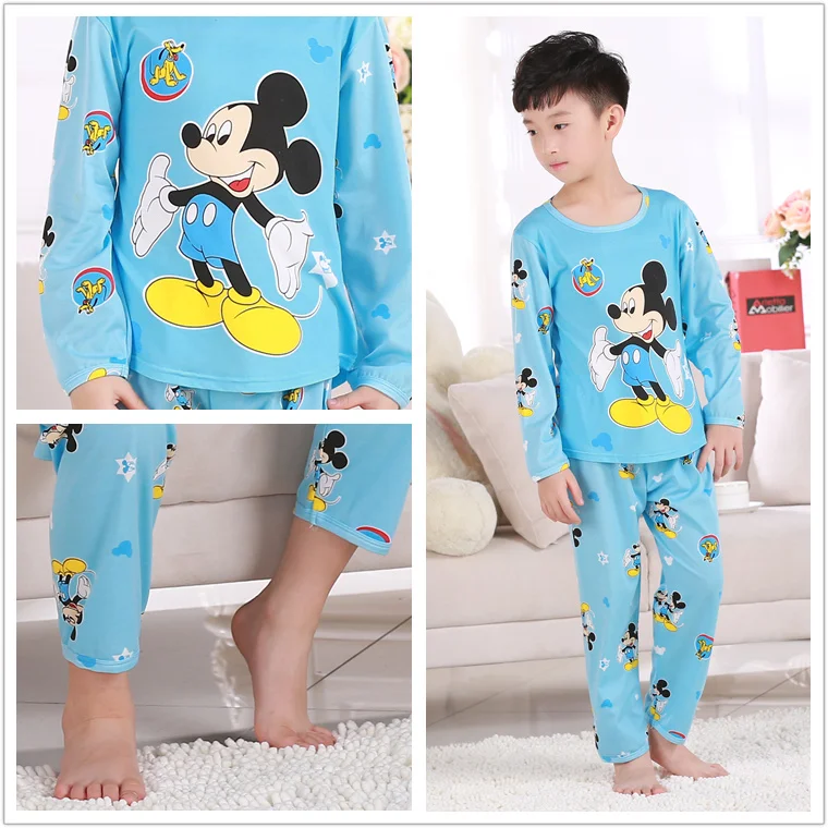 Комплект нижнего белья для мальчиков и девочек стильная ночная рубашка пижама