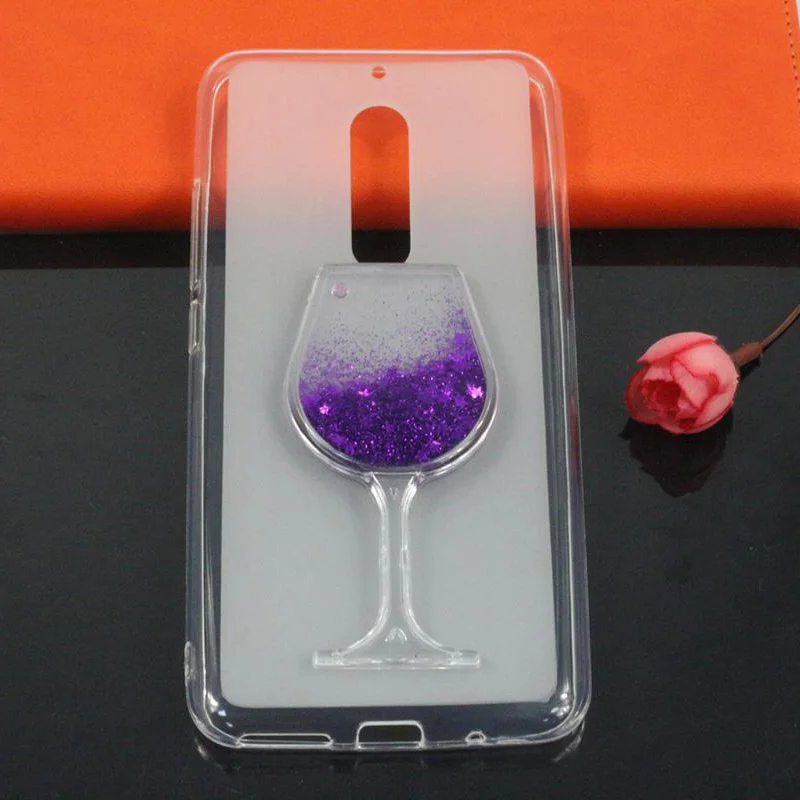 Soft Tpu Fundas For UMI UMIDIGI S2 Cases Glitter Star Liquid Quicksand Wine Glass Back Cover Pro / Lite Capa |