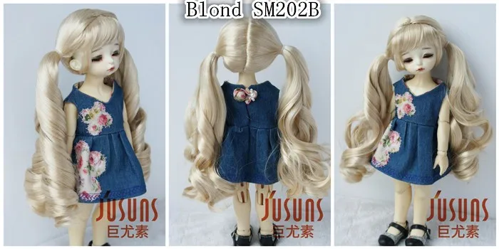 JD330 1/6 1/4 1/3 красивый кукольный парик BJD парики YOSD MSD SD длинные двойные пони Страна Девушка Кукла волосы модные аксессуары куклы