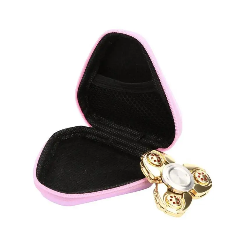 ЕВА Портативный Треугольники наушников U диска зарядный кабель ручной Spinner сумка