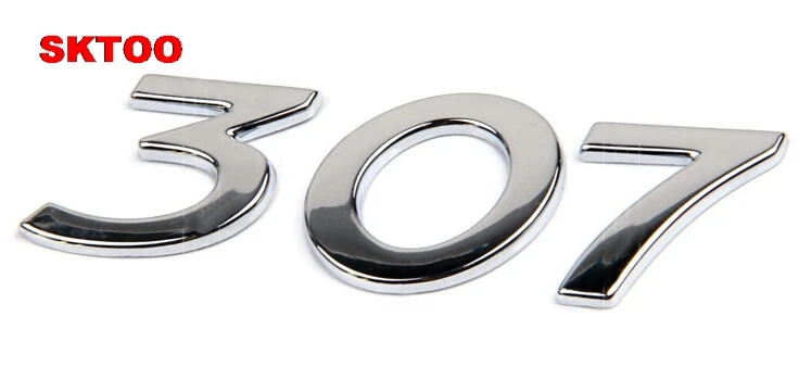 Для Peugeot 206/207/307/308/408/508/2008/3008 аксессуары цифровая эмблема автомобильный хвост