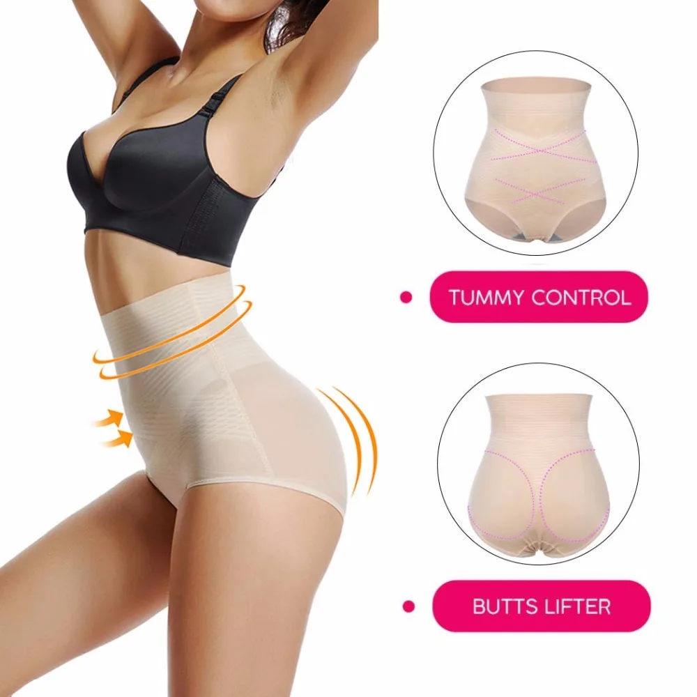 Women Seamless High Waist Slimming Tummy Control Knickers Pant Briefs Shapewear Underwear Body Shaper Lady Corset Butt Lifter