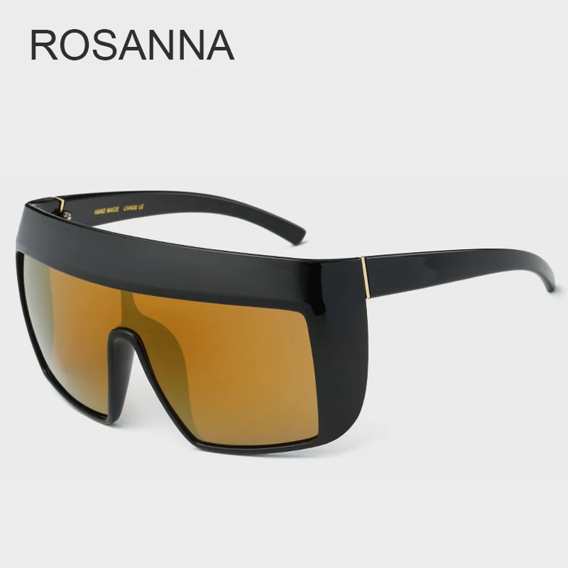 Новые солнцезащитные очки ROSANNA, большие размеры, женские солнцезащитные очки, большая оправа, светоотражающие солнцезащитные очки, мужские солнцезащитные очки, ретро Квадратные Солнцезащитные очки