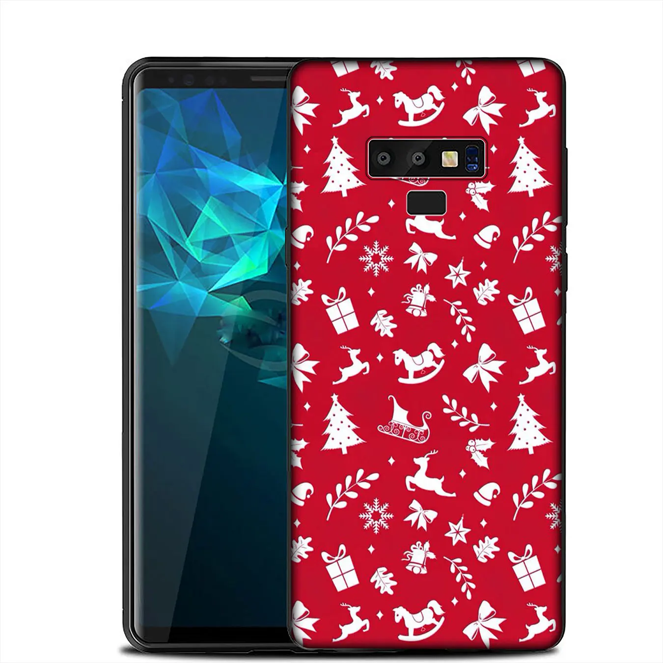 IYICAO New Year Christmas Soft Silicone Case for Samsung Galaxy A6 A9 A8 A7 2018 A3 A5 2016 2017 Note 9 8 10 Plus Lite |