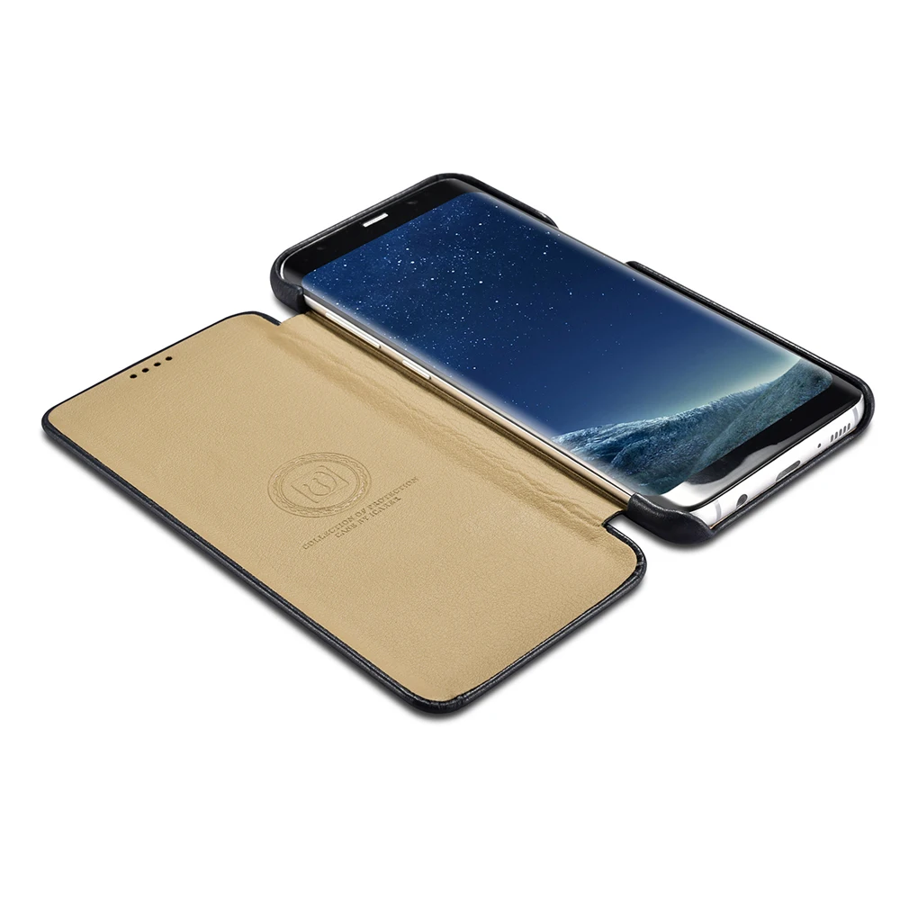 Флип-чехол icarer для Galaxy S8 Plus Магнитный чехол из натуральной кожи Samsung чехлы