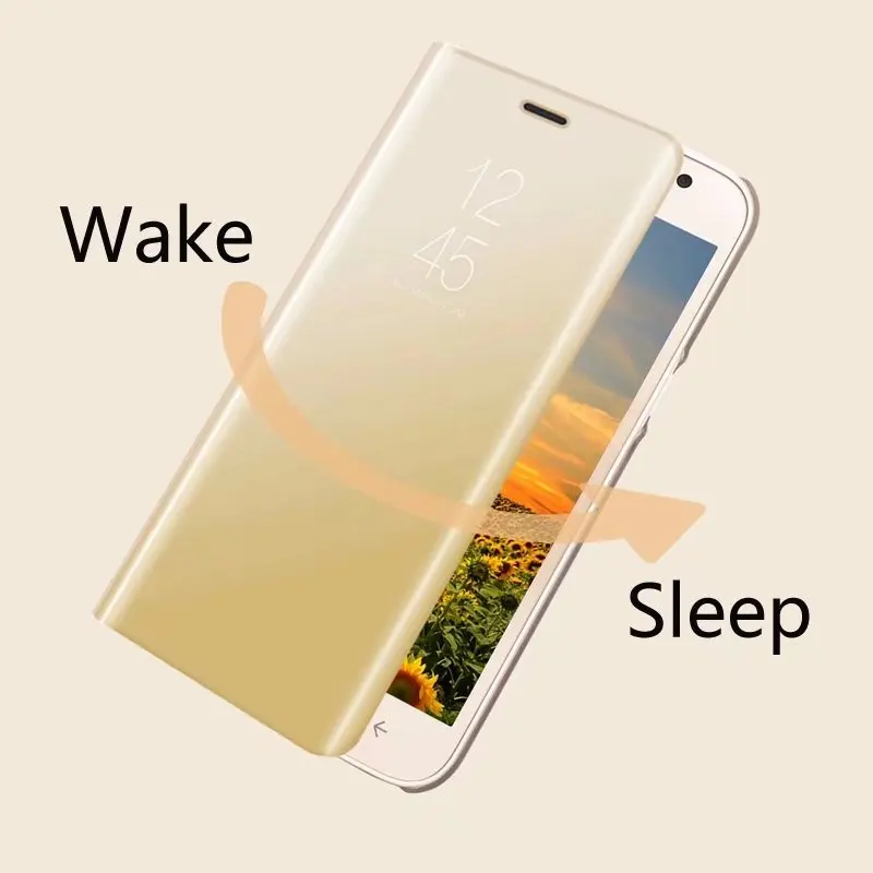 Роскошное умное зеркало Прозрачный чехол для Samsung Galaxy A5 A6 A7 A8 J3 J4 J6 J7 J8 J2 pro 2018 S6 S7 Edge