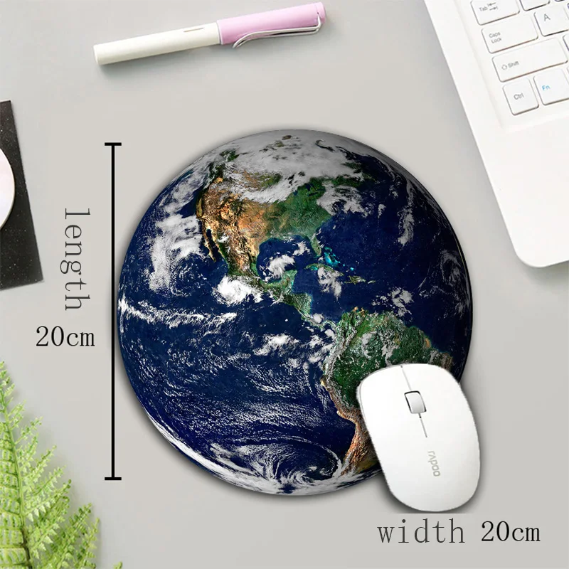 Пустой круглый коврик для мыши XGZ Earth Pluto Stars быстрые Нескользящие игровые коврики