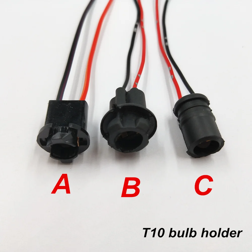 Rockeybright 100 500 шт t10 w5w 194 адаптер для светодиодной лампы Основание держателей