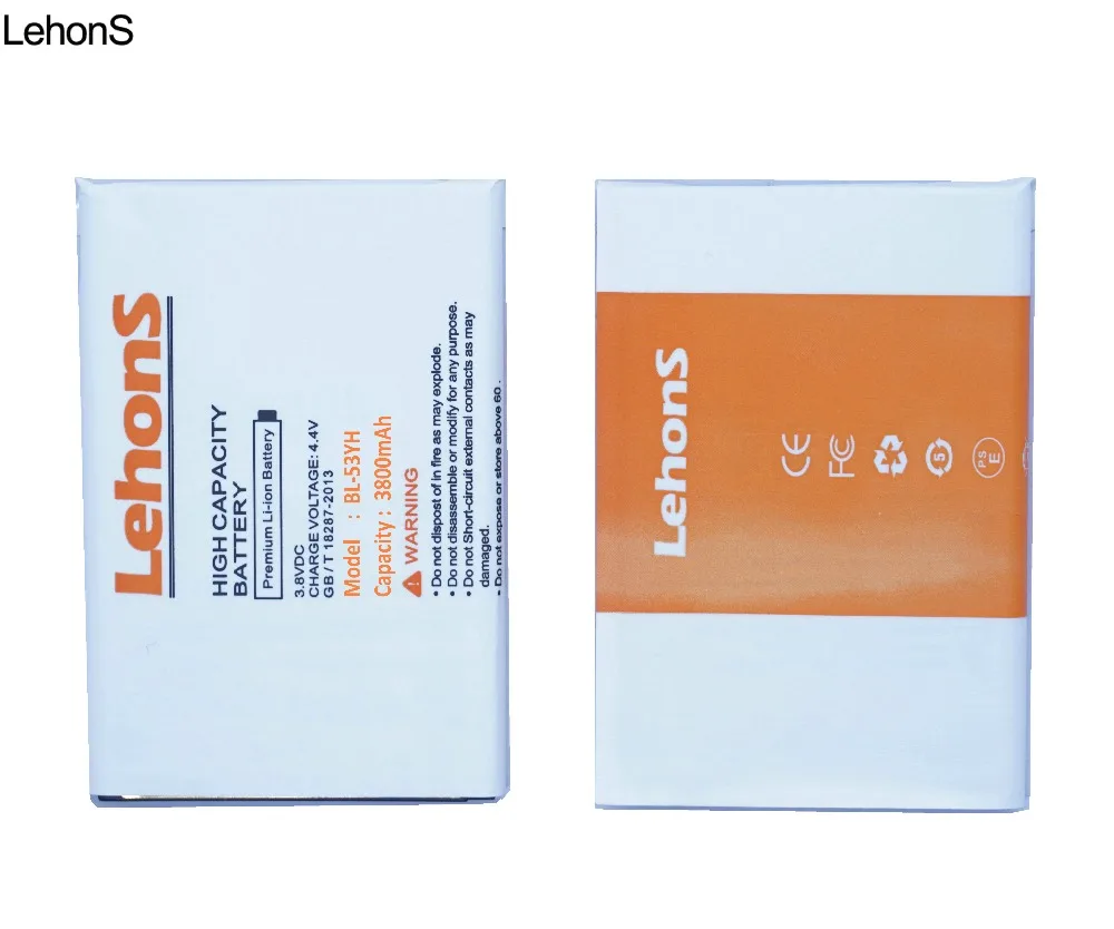 LehonS 1x батарея большой емкости 3800 мАч для LG G3 D850 D855 D858 D830 D851 VS985 F400|Аккумуляторы