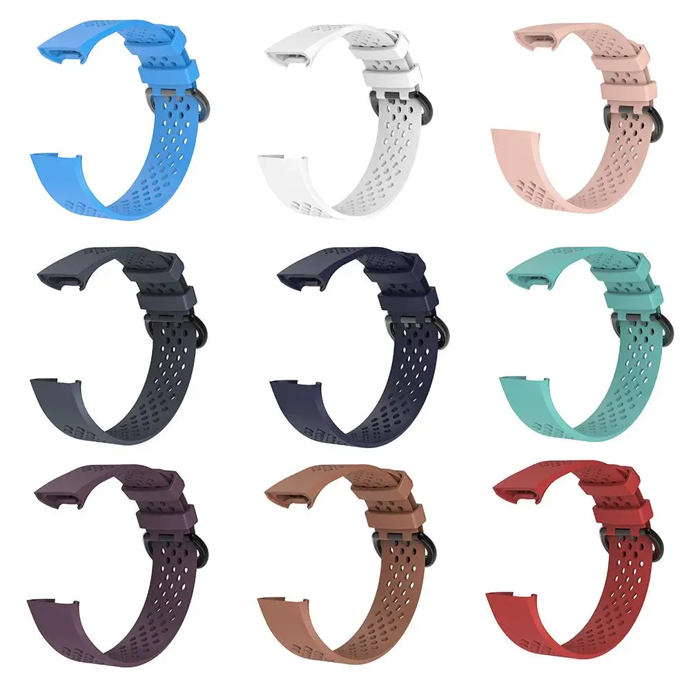 Силиконовый спортивный ремешок смарт-браслет для часов Fitbit Charge 3 | Наручные часы