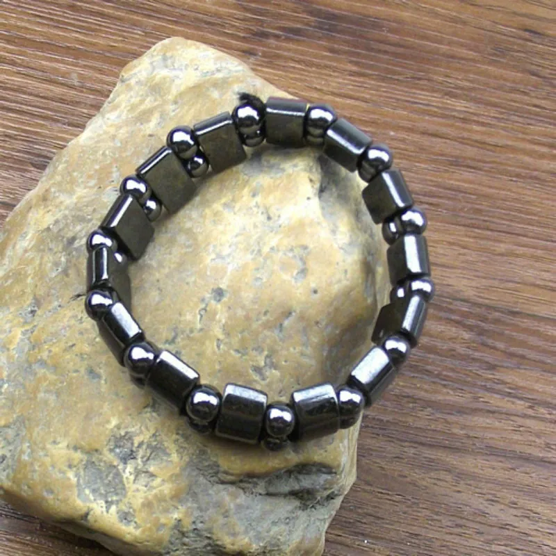 Вертушка браслет для мужчин ювелирные изделия панк рок стиль черный цвет массивная цепочка звено браслеты