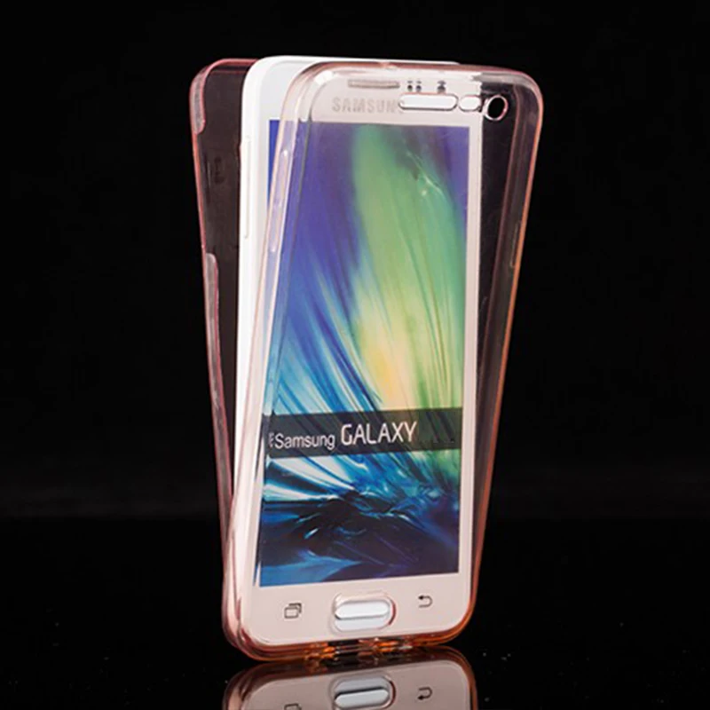 360 Полный корпус чехол для Samsung Galaxy A3 A5 A7 A8 A310 A510 G530 2016 2017 ТПУ Прозрачный передний и