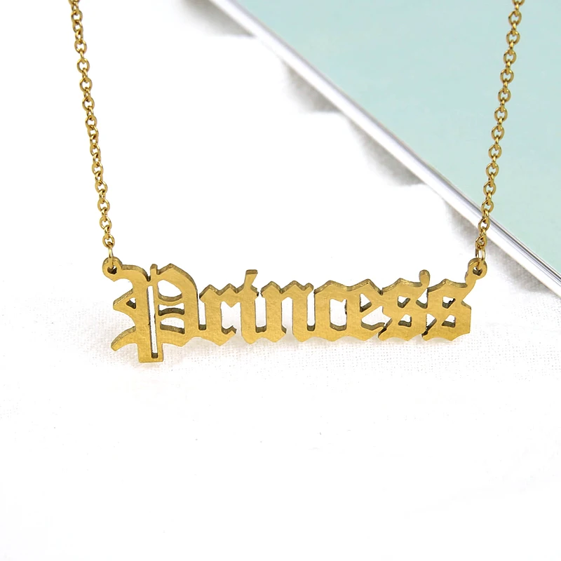 Модное ожерелье &quotPricess&quot с индивидуальным именем на выбор любое индивидуальное