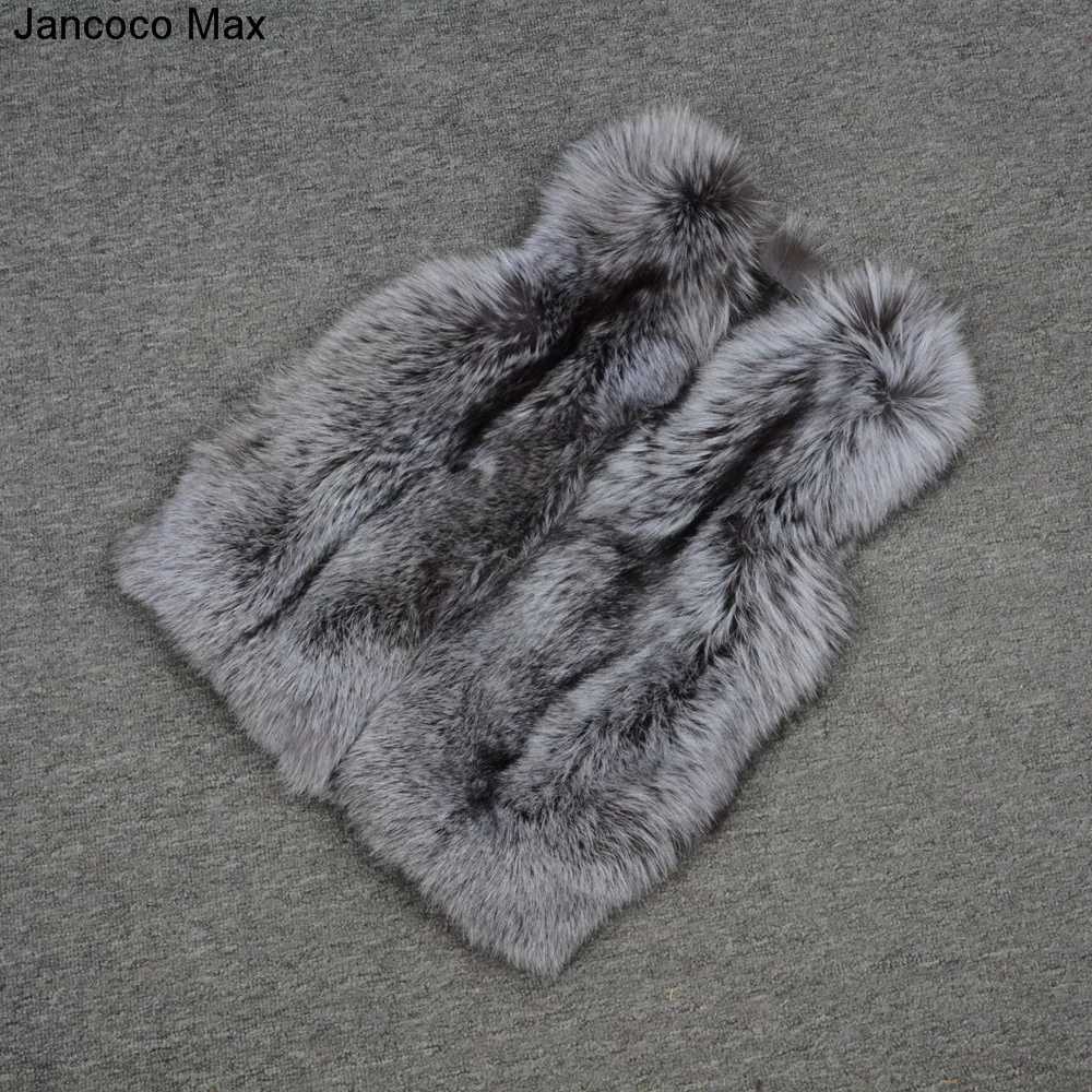Jancoco Max натуральный мех лисы жилет женская модная жилетка наивысшего качества Зимняя теплая верхняя одежда пальто куртка S7159