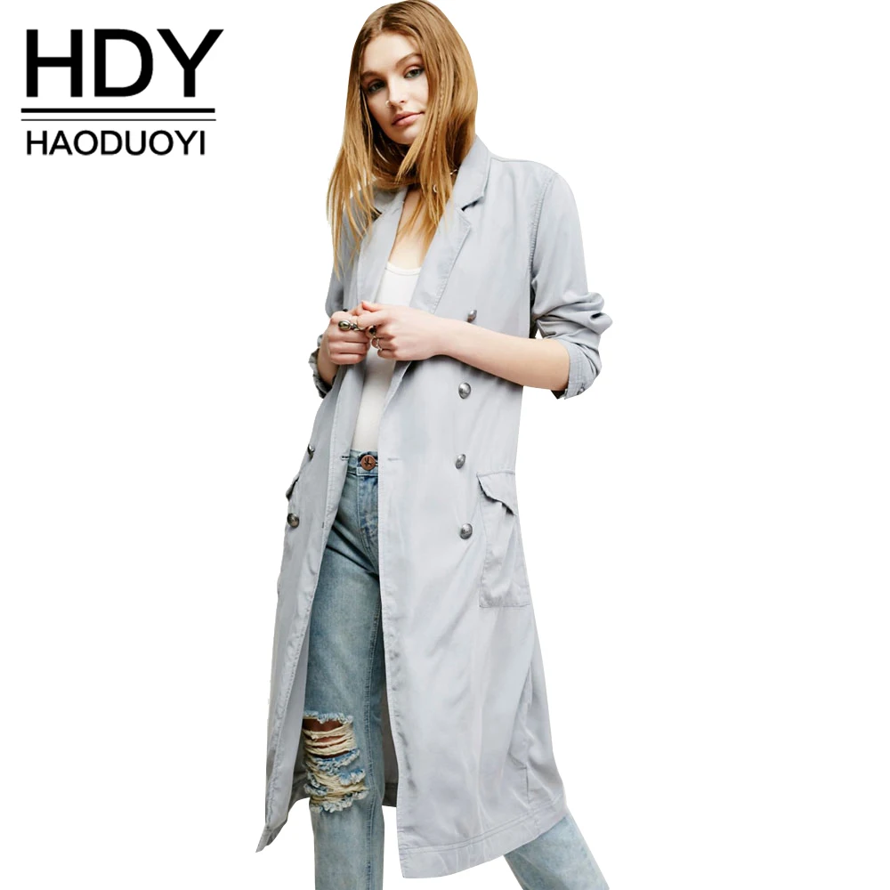 HDY Haoduoyi Мода шнурок тонкий Пальто и пуховики Для женщин с длинным рукавом женский