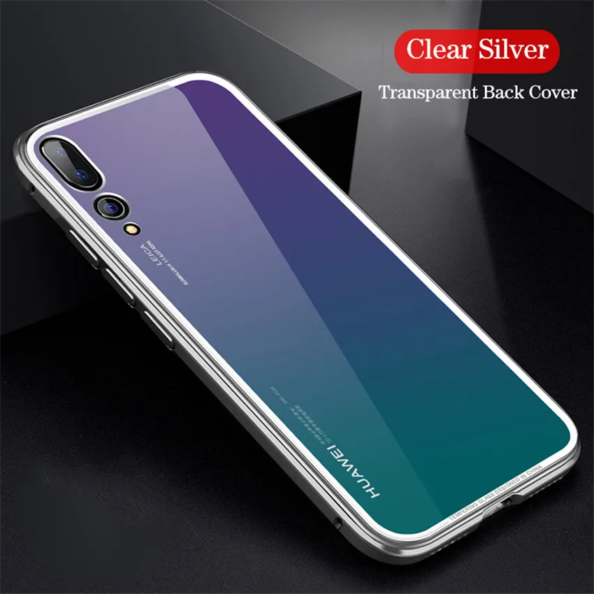 Металлический Чехол Бампер для huawei p20 pro роскошная оправа с покрытием жесткий