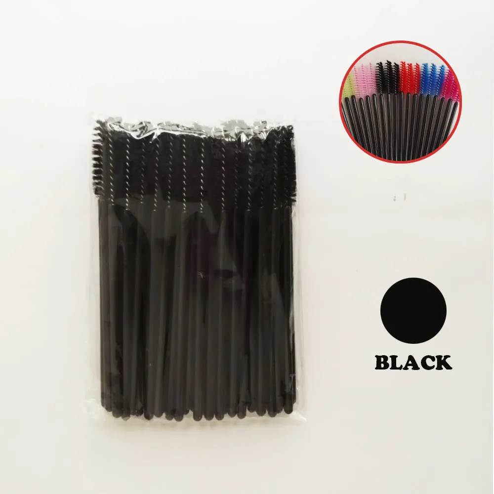 50 шт. разноцветные одноразовые аппликаторы для туши ресниц|makeup brushes cosmetics tools|cosmetic