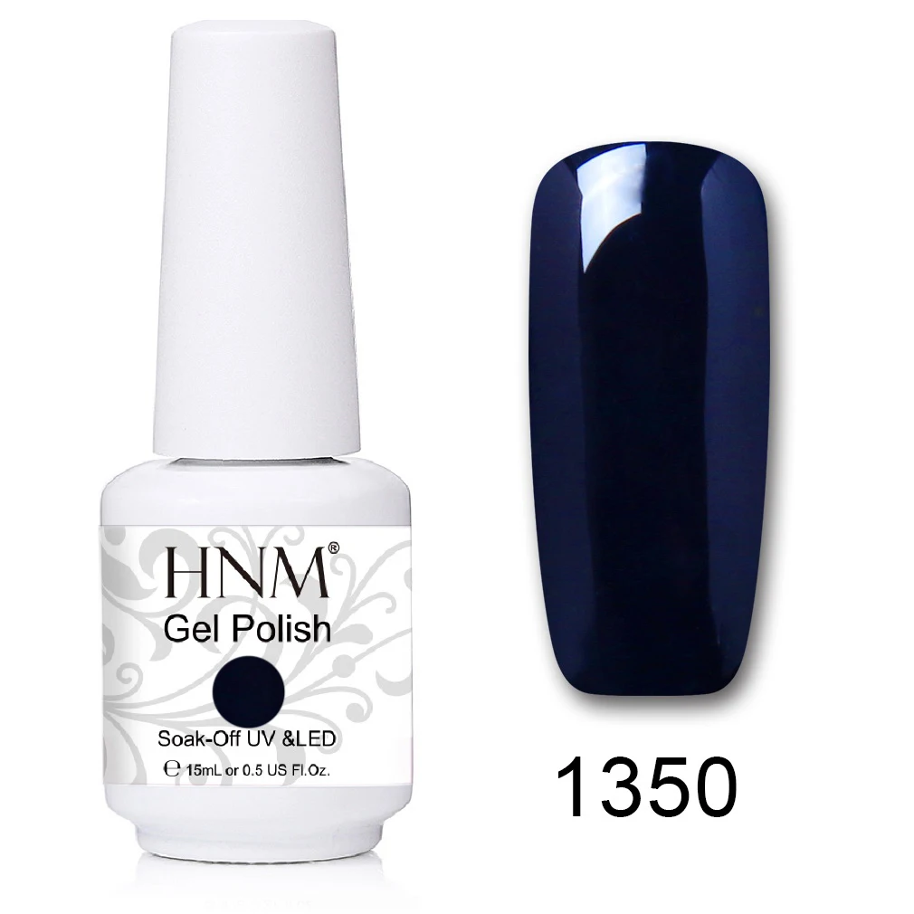 HNM 15 мл УФ-гель для ногтей лак удаляющийся замачиванием светодиодный светильник Гель-лак Полуперманентная живопись желлак Лаки лакукер штамповка эмаль - Цвет: 1350