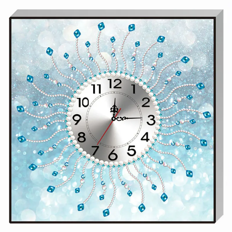 Diy 5d Sale Diamond Embroidery Mosaic Special Shaped Modern Simple Fresh Wall Clock Painting Cross Stitch | Дом и сад