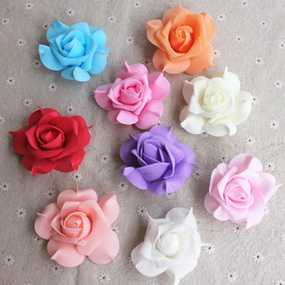 5 шт./лот 7 см большой искусственный Пентагон Роза вечерние товары Свадебное