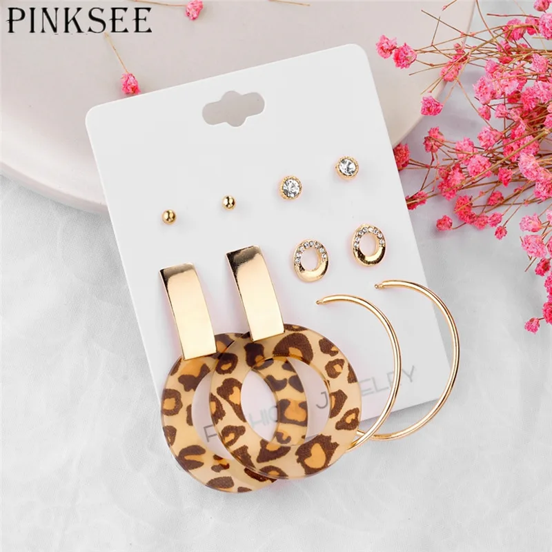 2 пары женские серьги подвески из акрила|Серьги-подвески| |